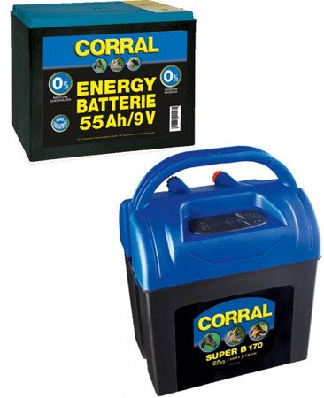 Zestaw elektryzator Corral B170  i bateria 55ah Energy